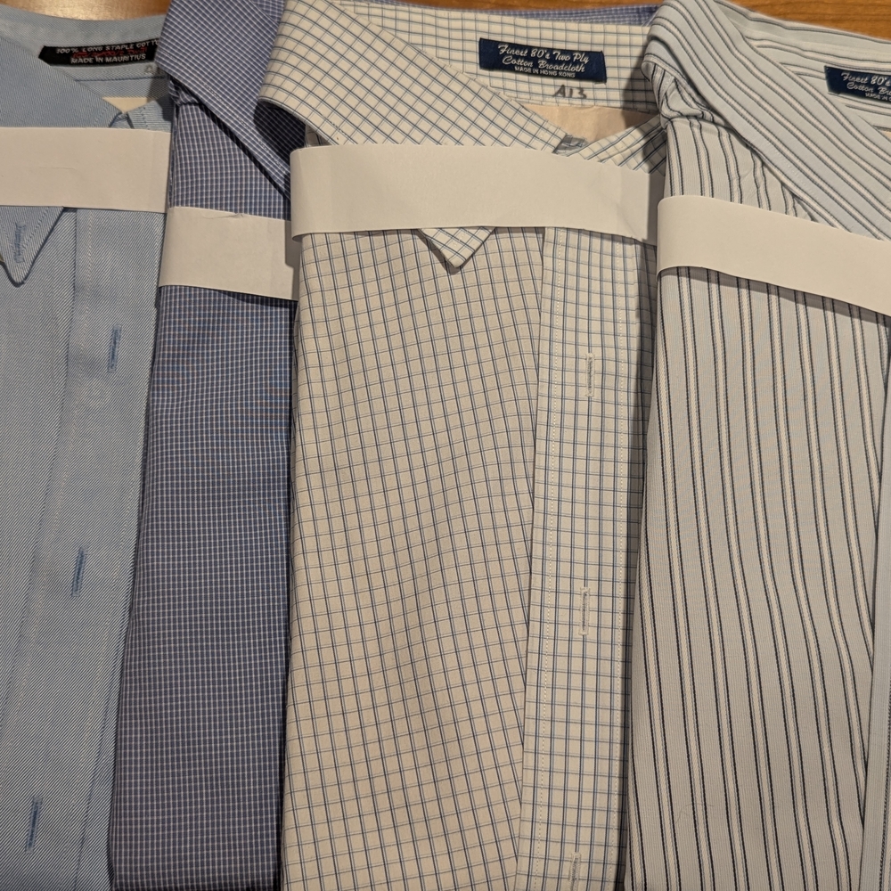 Assorted Men's Blue Dress Shirts 18-35